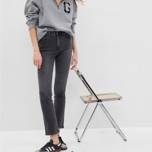 Gap straight high rise black jeans